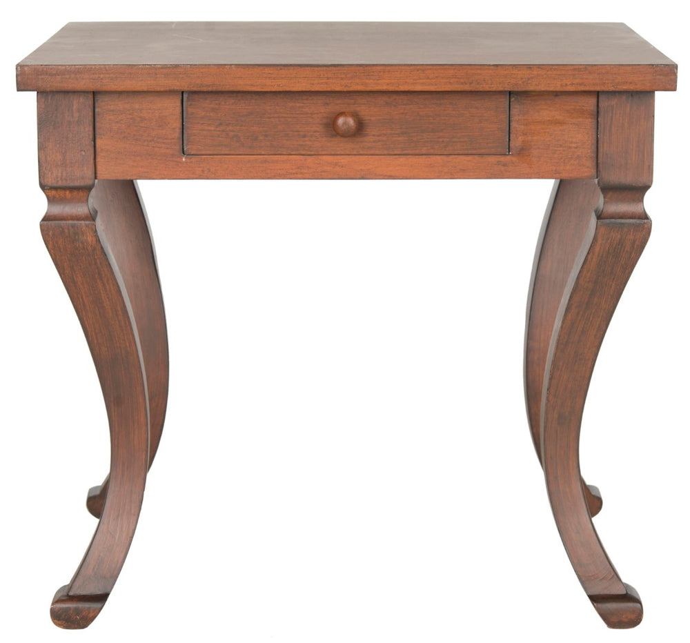 Safavieh Colman Elegant One-Drawer Side Table With Cabriole Legs - Perfect For Cozy Living Spaces & Storage AMH1510A
