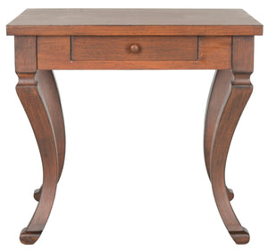 Safavieh Colman Elegant One-Drawer Side Table With Cabriole Legs - Perfect For Cozy Living Spaces & Storage AMH1510A