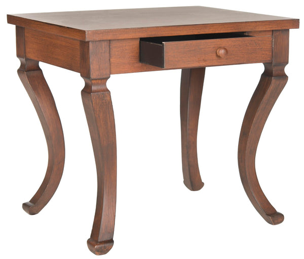 Safavieh Colman Elegant One-Drawer Side Table With Cabriole Legs - Perfect For Cozy Living Spaces & Storage AMH1510A