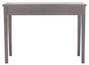 Safavieh Beale Console Table - Elegant Craftsman Design With Fluted Detailing And Practical Storage Drawer Taupe / Oak AMH1528E