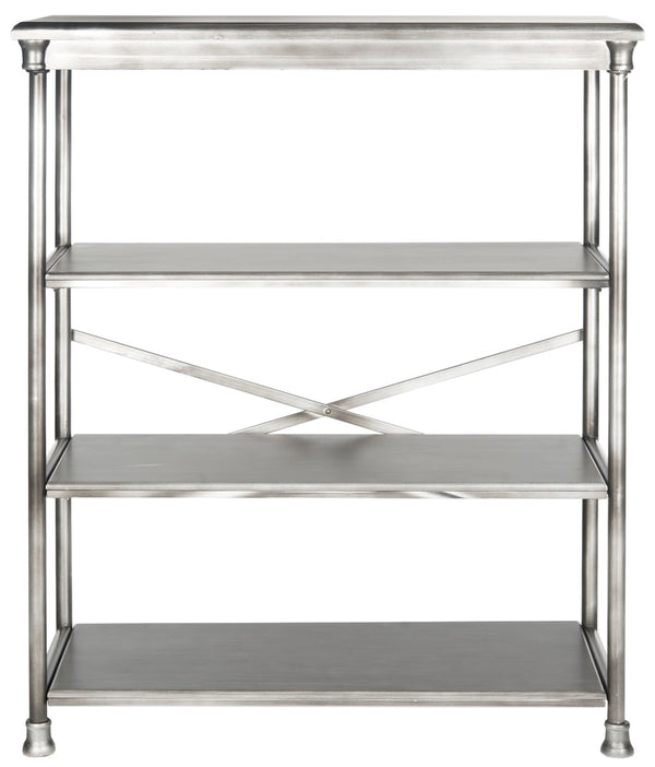 Safavieh Jamison Large Bookcase – Stylish Industrial Design With Open Shelves For Living Room & Office Storage AMH1536A