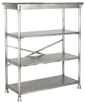 Safavieh Jamison Large Bookcase – Stylish Industrial Design With Open Shelves For Living Room & Office Storage AMH1536A