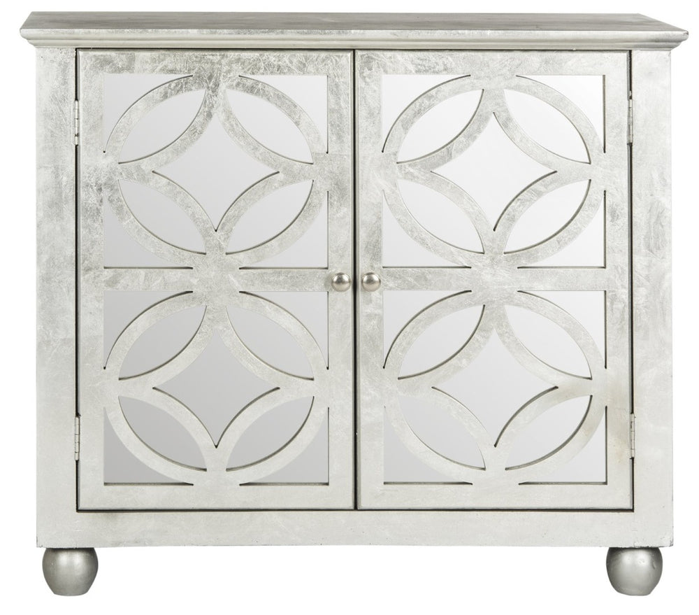 Safavieh Havana Chest - Vintage Glam Storage Solution With Mirrored Design For Stylish Home Decor And Organization Silver Leaf AMH1560B