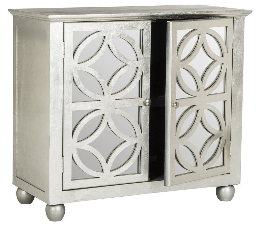 Safavieh Havana Chest - Vintage Glam Storage Solution With Mirrored Design For Stylish Home Decor And Organization Silver Leaf AMH1560B