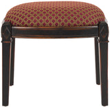 Safavieh Lindy Black Ottoman/Stool Dark Brown AMH4002A