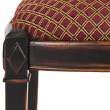 Safavieh Lindy Black Ottoman/Stool Dark Brown AMH4002A