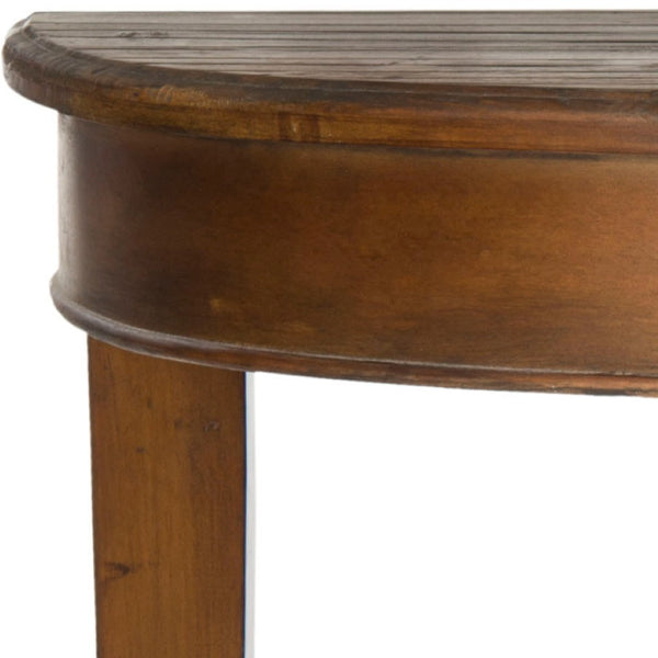 Safavieh Jasmine Half-Moon Console Table: Rustic Charm & Modern Design For Entryways & Living Rooms AMH4013A