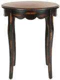 Safavieh Kailey Round Side Table Tiger Dark Brown/Light Brown AMH4020A