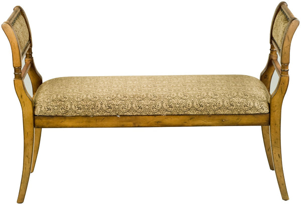 Safavieh Brody Upholstered Bench Light Brown/Paisley AMH4022A