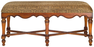 Safavieh Brittney Upholstered Bench Brown/Paisley AMH4029A