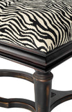 Safavieh Garret Zebra Print Upholstered Bench Black/Zebra AMH4031A