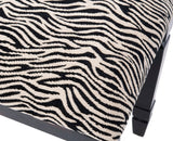 Safavieh Gertie Zebra Print Upholstered Small Bench Black/Zebra AMH4035A