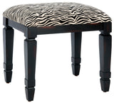 Safavieh Gertie Zebra Print Upholstered Small Bench Black/Zebra AMH4035A