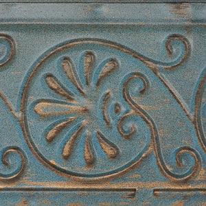 Safavieh Cynthia Console Table - Antique Charm With Floral Carvings, Distressed Finish & Dark Birch Top Elegance AMH4055A