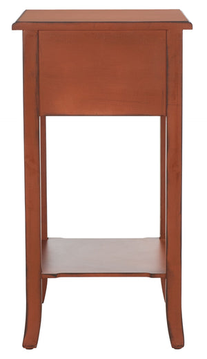 Safavieh Ernest End Table With Drawer - Elegant Birch Accent Table For Living Room & Bedroom Storage AMH4080A