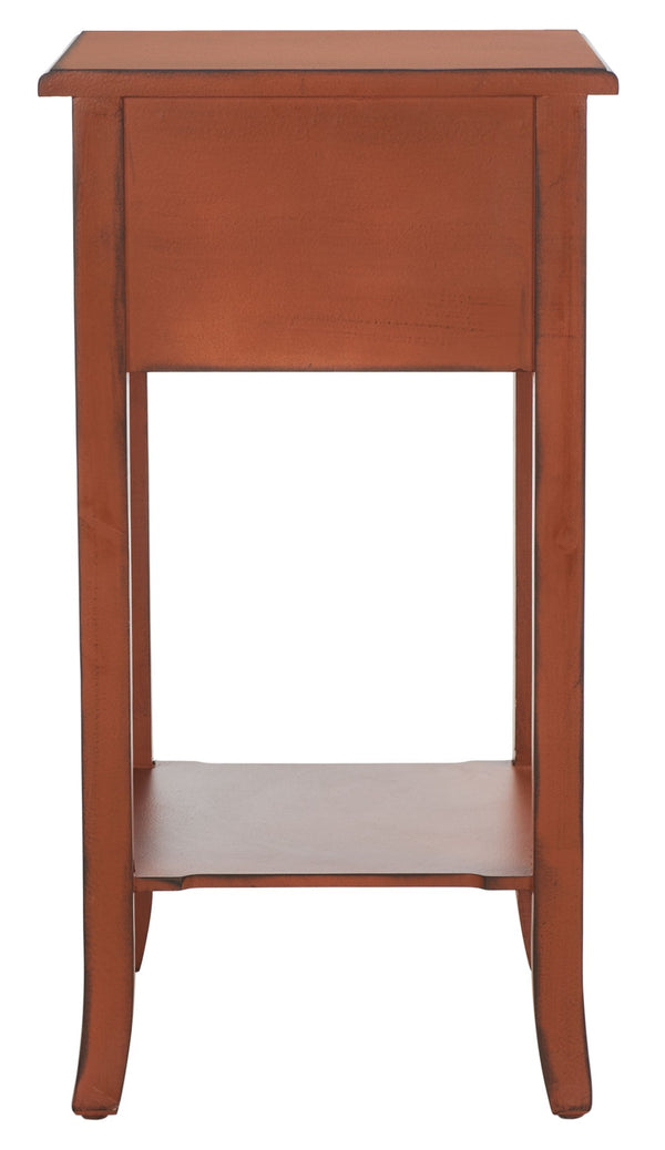 Safavieh Ernest End Table With Drawer - Elegant Birch Accent Table For Living Room & Bedroom Storage AMH4080A