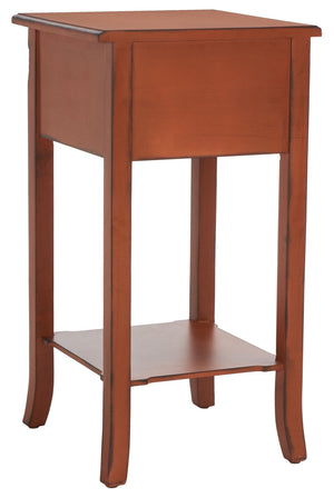 Safavieh Ernest End Table With Drawer - Elegant Birch Accent Table For Living Room & Bedroom Storage AMH4080A