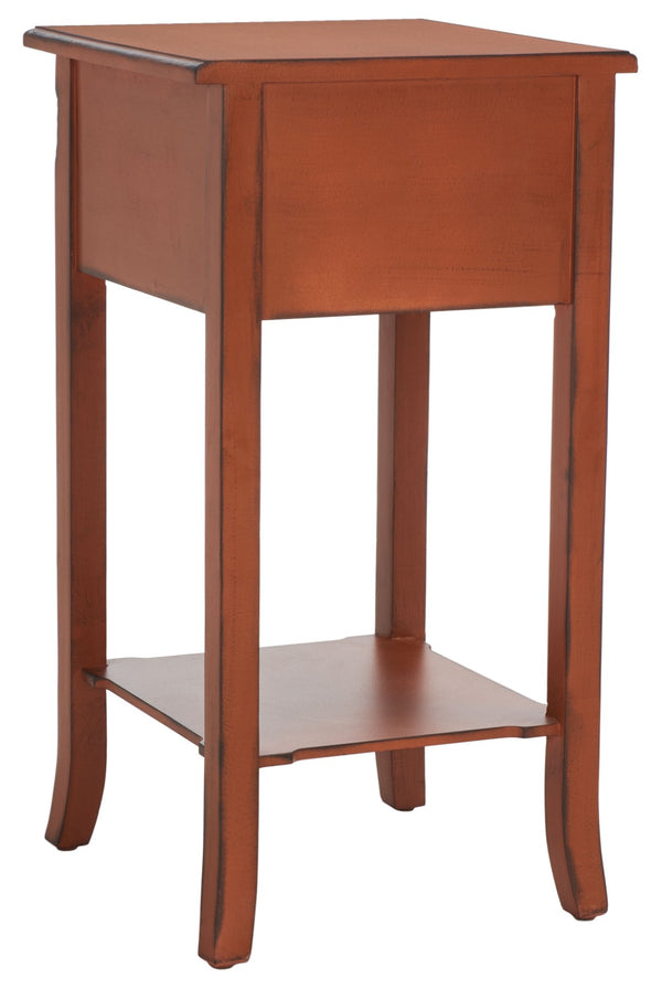 Safavieh Ernest End Table With Drawer - Elegant Birch Accent Table For Living Room & Bedroom Storage AMH4080A
