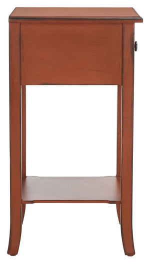 Safavieh Ernest End Table With Drawer - Elegant Birch Accent Table For Living Room & Bedroom Storage AMH4080A