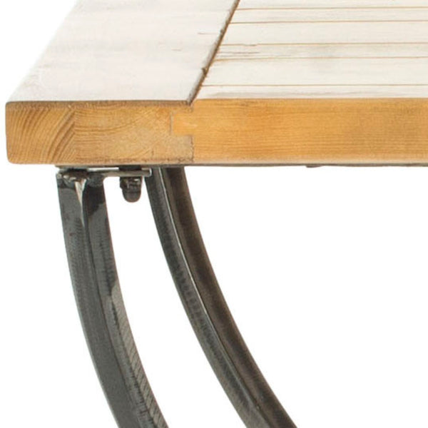 Safavieh Alvin Vintage-Inspired Wood Top End Table With Rustic Iron Base – Perfect For Chic Living Spaces AMH4125A