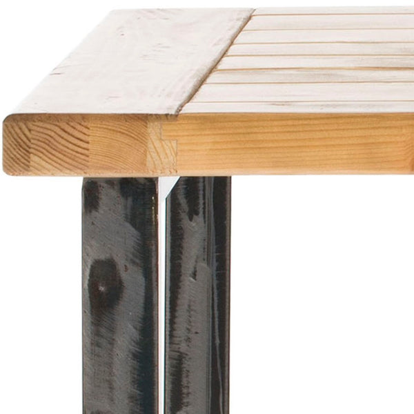 Safavieh Chase End Table: Elegant Industrial Chic Design With Solid Fir Wood And Forged Iron Accents For Any Space AMH4127A