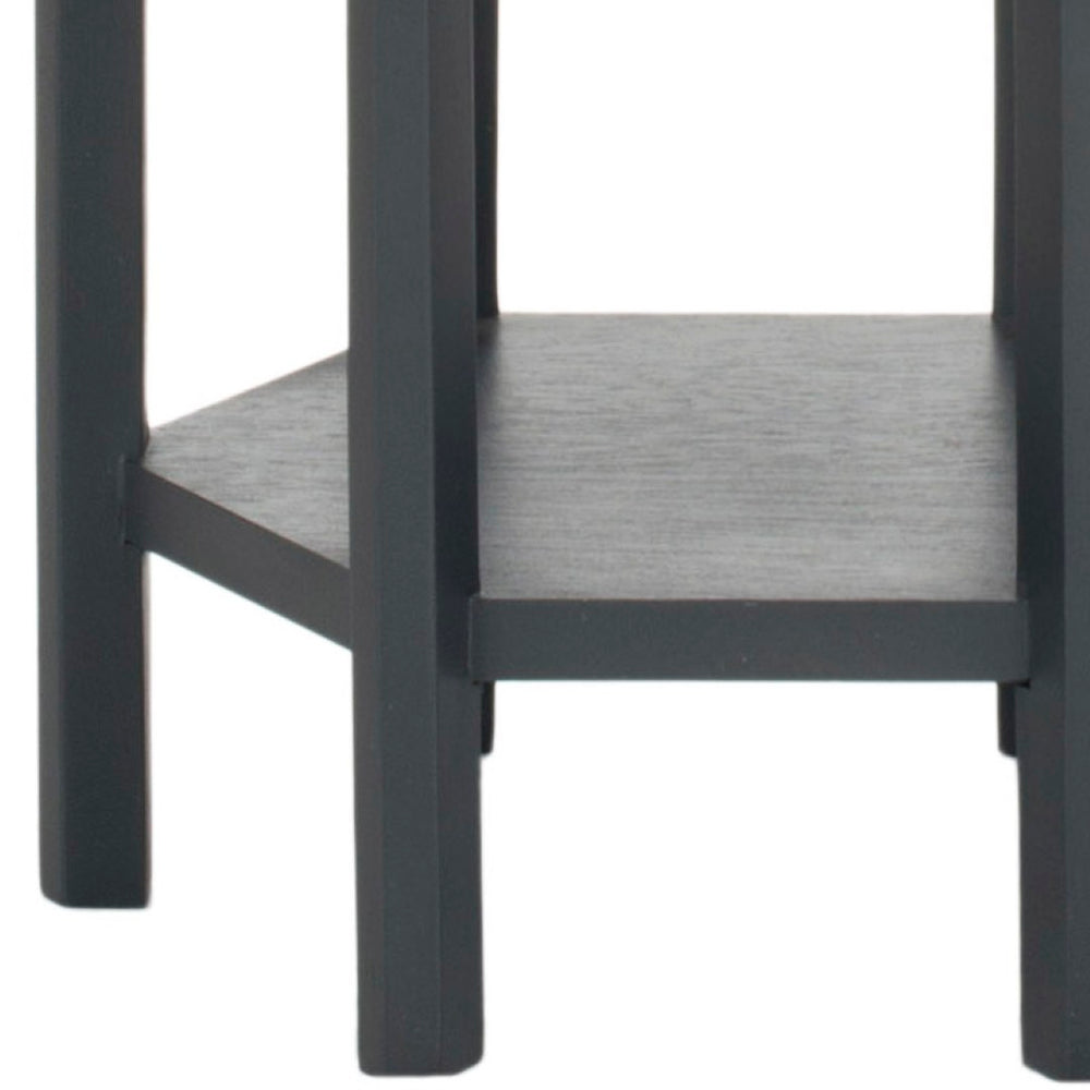 Safavieh Leonie Sleek 3-Tier Telephone Table In Charcoal Grey - Stylish Accent For Storage & Display Needs AMH4617A
