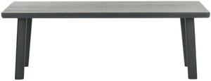 Safavieh Rocco Bench - Versatile Charcoal Grey Sungkai Wood Entryway Seating With Modern Minimalist Design AMH4621A