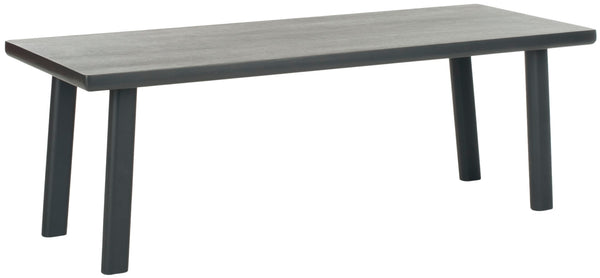 Safavieh Rocco Bench - Versatile Charcoal Grey Sungkai Wood Entryway Seating With Modern Minimalist Design AMH4621A