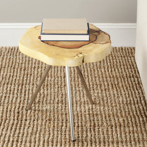 Safavieh Dorina Side Table - Reclaimed Wood Elegance With Metal Legs, Perfect For Rustic Or Modern Spaces AMH4623A