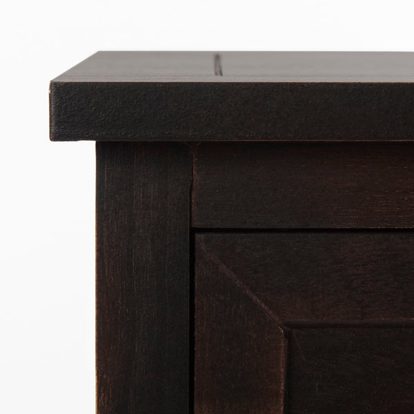 Safavieh Carrie Coastal Charm Side Table With Ample Storage, Removable Baskets, And Timeless Design Brown AMH5700F