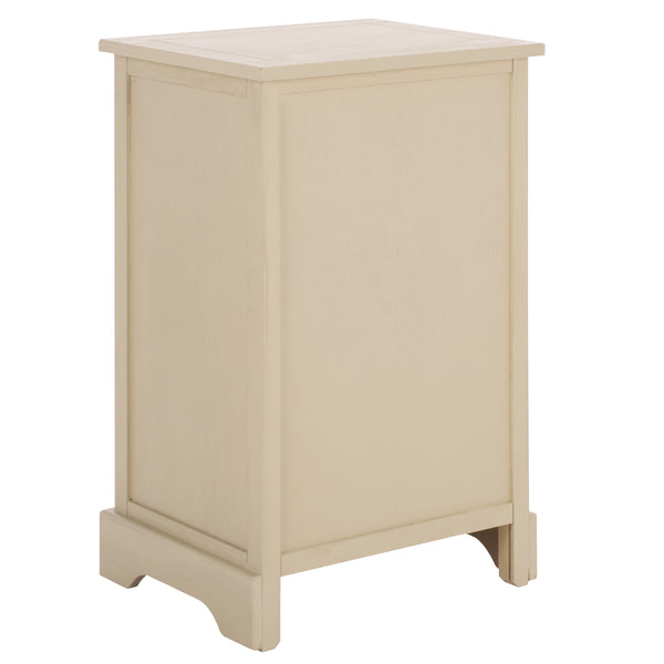 Carrie Compact Side Table With Two Woven Baskets & Drawer, Rich Stain Finish For Timeless Storage