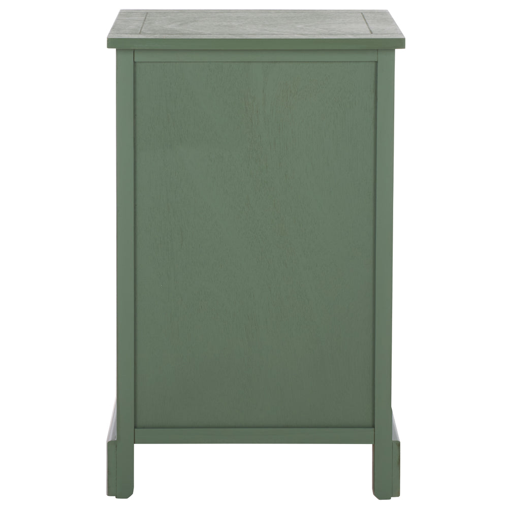 Carrie Compact Side Table With Two Woven Baskets & Drawer, Rich Stain Finish For Timeless Storage