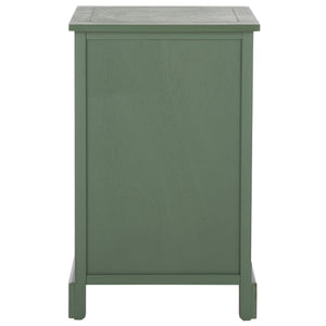 Carrie Compact Side Table With Two Woven Baskets & Drawer, Rich Stain Finish For Timeless Storage