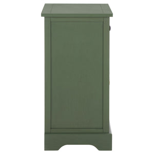Carrie Compact Side Table With Two Woven Baskets & Drawer, Rich Stain Finish For Timeless Storage