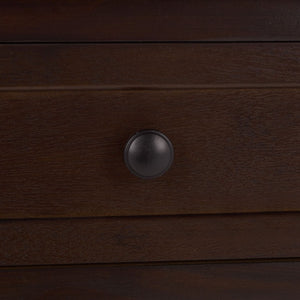 Safavieh Damien Pine Wood Storage Bench with Wicker Baskets and Drawers for Bedroom Entry Dark Chocolate AMH5701F