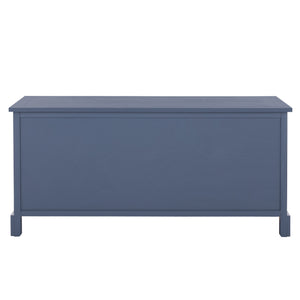 Damien Coastal 3-Drawer Storage Bench With Wicker Baskets — Slim Entryway Organizer For Small Spaces