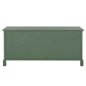Damien Coastal 3-Drawer Storage Bench With Wicker Baskets — Slim Entryway Organizer For Small Spaces
