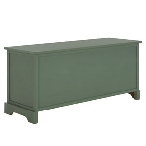Damien Coastal 3-Drawer Storage Bench With Wicker Baskets — Slim Entryway Organizer For Small Spaces