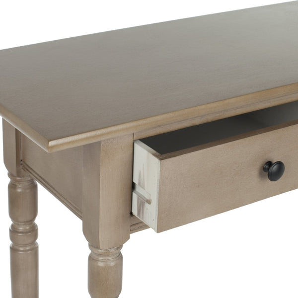 Safavieh Rosemary 2 Drawer Console - Classic-Contemporary Design With Elegant Spindle Details For Stylish Storage Vintage Grey AMH5705A