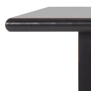 Safavieh Boris Stylish Two-Drawer Coffee Table – Timeless Farmhouse Charm For Rustic Modern Living Rooms Distressed  Black AMH5706B