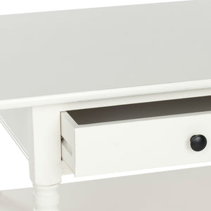 Safavieh Boris Stylish Two-Drawer Coffee Table – Timeless Farmhouse Charm For Rustic Modern Living Rooms Distressed  Cream AMH5706C
