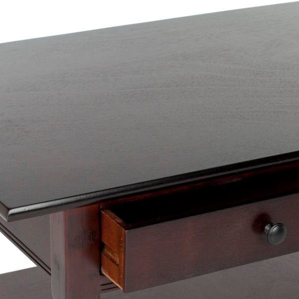 Safavieh Boris Stylish Two-Drawer Coffee Table – Timeless Farmhouse Charm For Rustic Modern Living Rooms Dark Cherry AMH5706D