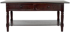 Safavieh Boris Stylish Two-Drawer Coffee Table – Timeless Farmhouse Charm For Rustic Modern Living Rooms Dark Cherry AMH5706D
