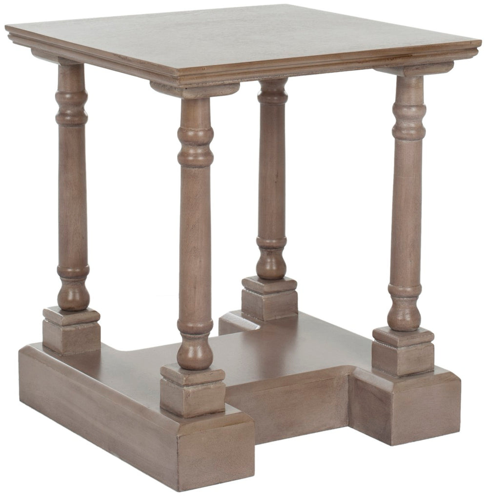 Safavieh Endora End Table - Timeless Elegance In Vintage Grey Pine Finish For Small Spaces & Versatile Decor AMH5707A