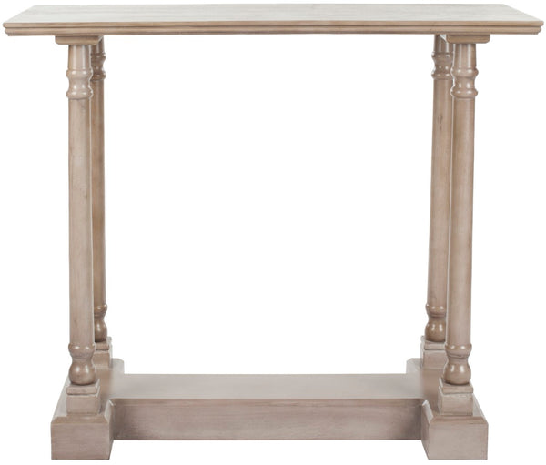Safavieh Regan Console Table - Vintage Grey Pine Accent With Slim Profile & Timeless Architectural Charm AMH5708A