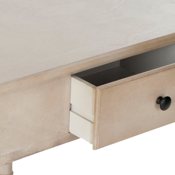 Safavieh Gomez Corner Table With Storage Drawer - Sleek, Space-Saving Design For Modern Living Spaces Vintage Grey AMH5709A