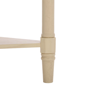 Gomez Compact Corner Table With Drawer And Shelf, Triangular Space-Saving Design For Small Rooms