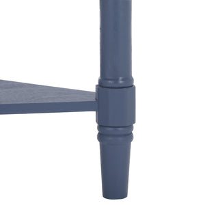 Gomez Compact Corner Table With Drawer And Shelf, Triangular Space-Saving Design For Small Rooms
