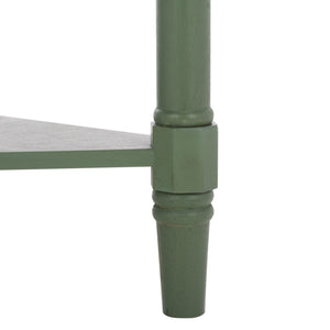 Gomez Compact Corner Table With Drawer And Shelf, Triangular Space-Saving Design For Small Rooms