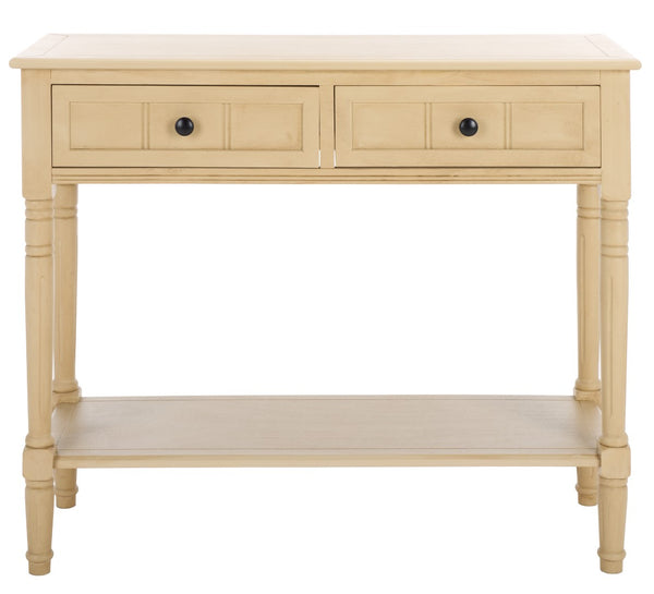 Safavieh Samantha 2 Drawer Console Natural 35.8" x 13.8" x 29.5"